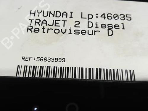 Used Right mirror HYUNDAI TRAJET (FO) 2.0 CRDi (113 hp) 22004293
