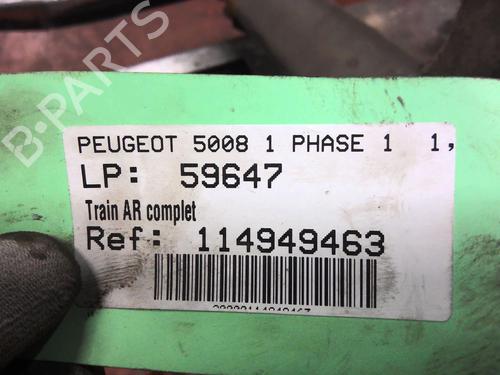 Used Rear axle PEUGEOT 5008 (0U_, 0E_) 1.6 HDi (112 hp) 30306835