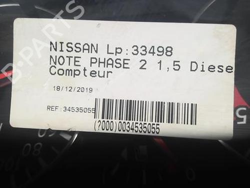 Instrument cluster NISSAN NOTE (E11, NE11) 1.5 dCi | BP21810106C47 
