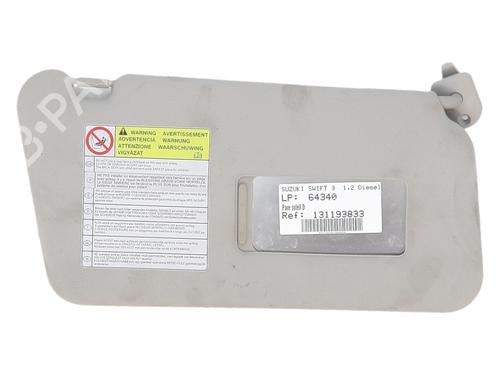 Right sun visor SUZUKI SWIFT III (MZ, EZ) 1.3 DDiS (RS413D) | BP38456087I2 - Image 2