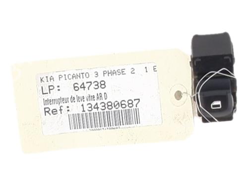 Right rear window switch KIA PICANTO III (JA) 1.0 | BP40031324I28 - Image 2