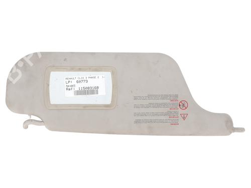 Used Right sun visor RENAULT CLIO III (BR0/1, CR0/1) 1.2 16V (BR02, BR0J, BR11, CR02, CR0J, CR11) (75 hp) 30362035