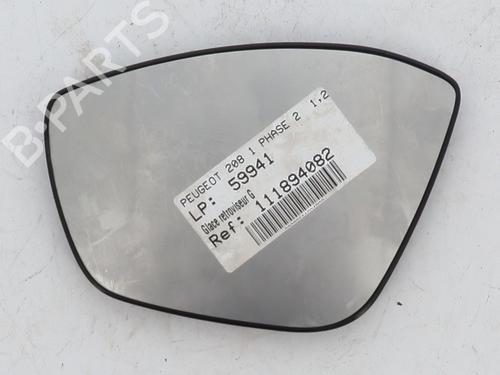Used Left mirror glass PEUGEOT 208 I (CA_, CC_) 1.2 VTI 82 (82 hp) 29197120