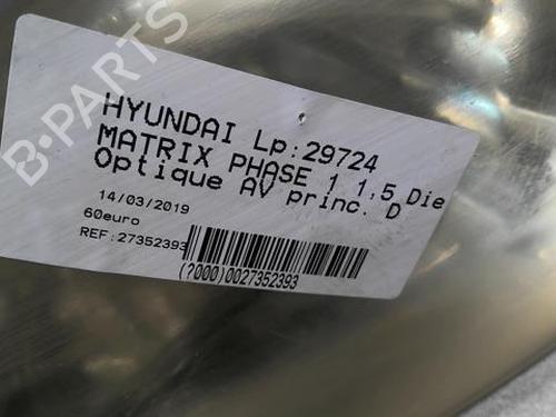 Used Right headlight HYUNDAI MATRIX (FC) 1.5 CRDi (82 hp) 22000491