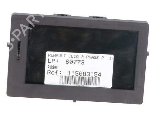 Used Display monitor RENAULT CLIO III (BR0/1, CR0/1) 1.2 16V (BR02, BR0J, BR11, CR02, CR0J, CR11) (75 hp) 30261886