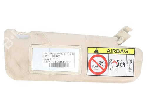 Used Right sun visor FIAT 500 (312_) 1.2 (312AXA1A) (69 hp) 29758605