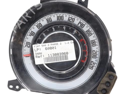 Used Instrument cluster FIAT 500 (312_) 1.2 (312AXA1A) (69 hp) 29758603