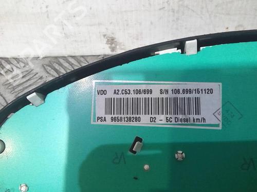 Instrument cluster PEUGEOT 407 (6D_) 1.6 HDi 110 (6D9HZC, 6D9HYC) | BP20360399C47 