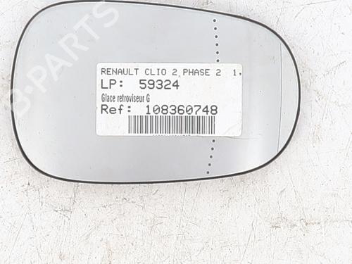 Cristal de espejo izquierdo RENAULT CLIO II (BB_, CB_) 1.2 16V (BB05, BB0W, BB11, BB27, BB2T, BB2U, BB2V, CB05,... (75 hp) 27329939