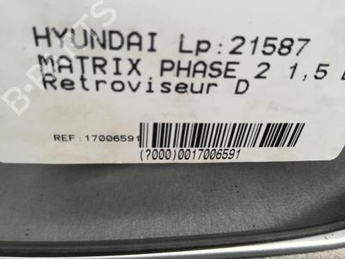 Right mirror HYUNDAI MATRIX (FC) 1.5 CRDi VGT | BP21999147C27 