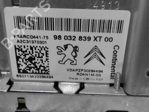 Radio CITROËN C3 II (SC_) 1.4 HDi 70 (SC8HZC, SC8HR0, SC8HP4) (68 hp) 21812193