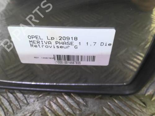 Left mirror OPEL MERIVA A MPV (X03) 1.7 DTI (E75) | BP21998928C26 