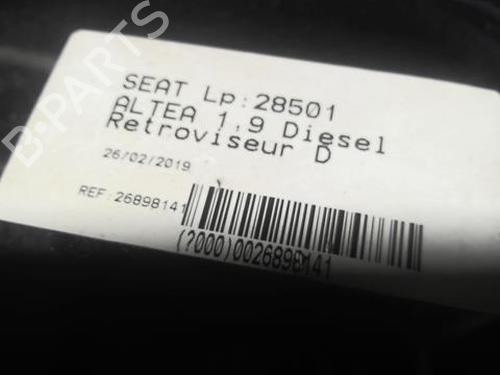 Right mirror SEAT ALTEA (5P1) 1.9 TDI | BP22000386C27 