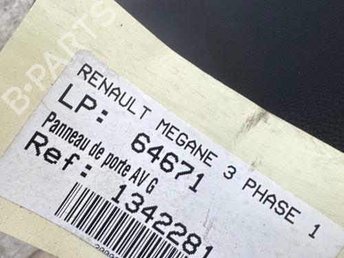 Used Front left panel Front left panel RENAULT MEGANE III Hatchback (BZ0/1_, B3_) 1.5 dCi (BZ0C) (90 hp) 40289577 40289577