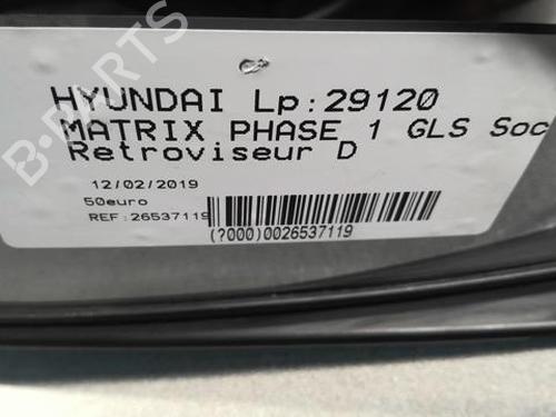 Used Right mirror HYUNDAI MATRIX (FC) 1.5 CRDi (82 hp) 22000288