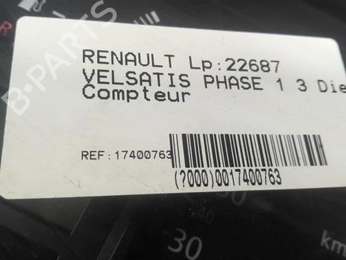 Instrument cluster RENAULT VEL SATIS (BJ0_) 3.0 dCi (BJ0J, BJ0N) | BP21595163C47 