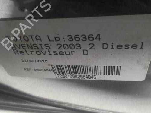 Right mirror TOYOTA AVENSIS (_T25_) 2.0 D-4D (CDT250_, CDT250R) | BP22002056C27 