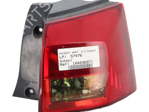 Right taillight PEUGEOT 4007 (VU_, VV_) 2.2 HDi | BP24964815C35 