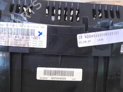 Instrument cluster MERCEDES-BENZ C-CLASS (W204) C 200 CDI (204.007, 204.006) | BP20354201C47 
