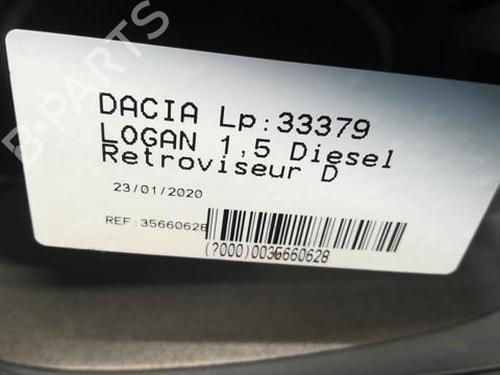 Right mirror DACIA LOGAN MCV (KS_) 1.5 dCi (KS0K) | BP21592224C27 