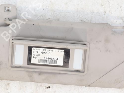 Used Left sun visor Left sun visor PEUGEOT 407 (6D_) 2.0 HDi 135 (6DRHRH, 6DRHRE, 6DRHRG, 6DRHRJ) (136 hp) 30056769 30056769