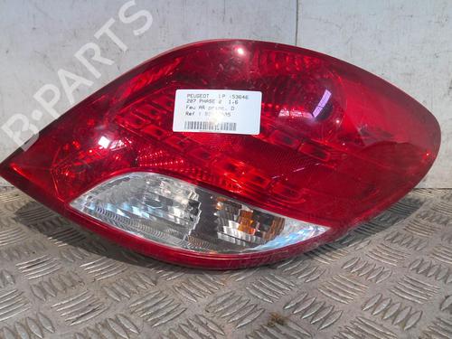 Used Right taillight PEUGEOT 207 (WA_, WC_) 1.6 16V VTi (120 hp) 20354356
