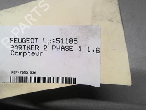 Used Instrument cluster Instrument cluster PEUGEOT PARTNER Box Body/MPV 1.6 HDi 16V (90 hp) 20366511 20366511
