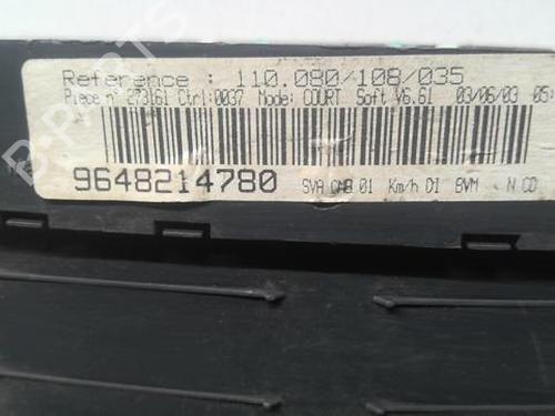Instrument cluster PEUGEOT 406 (8B) 2.0 HDI 90 | BP21663426C47 