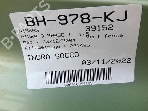 Front left window mechanism NISSAN MICRA III (K12) 1.5 dCi | BP20357794C22 
