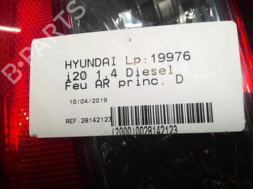 Used Right taillight HYUNDAI i20 I (PB, PBT) 1.4 CRDi (75 hp) 22000584