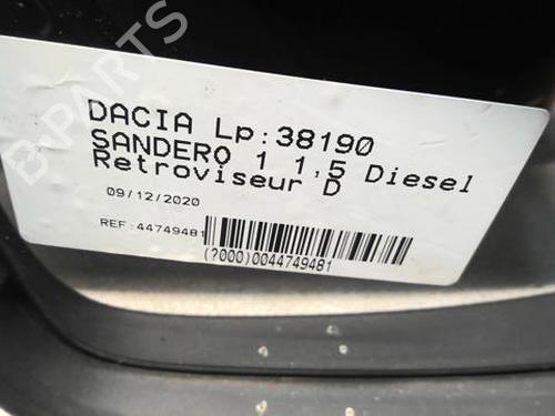Used Right mirror DACIA SANDERO 1.5 dCi (88 hp) 21592289