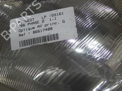 Left headlight PEUGEOT 206 Hatchback (2A/C) 1.1 i | BP20366141C28 