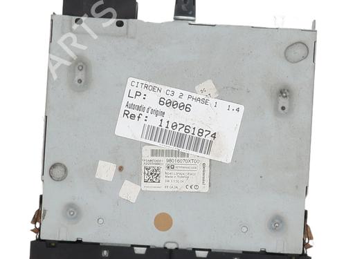 Used Radio Radio CITROËN C3 II (SC_) 1.4 HDi 70 (SC8HZC, SC8HR0, SC8HP4) (68 hp) 28480055 28480055