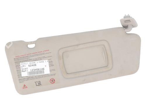 Used Right sun visor Right sun visor RENAULT MEGANE III Grandtour (KZ0/1) 1.9 dCi (KZ0J, KZ0N, KZ1S) (131 hp) 33605532 33605532