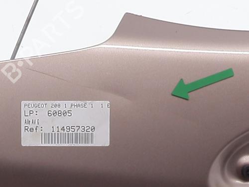 Left front fenders PEUGEOT 208 I (CA_, CC_) 1.4 HDi | BP30159557C41