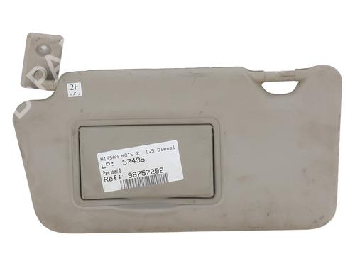 Left sun visor NISSAN NOTE (E12) 1.5 dCi | BP22596980I1 