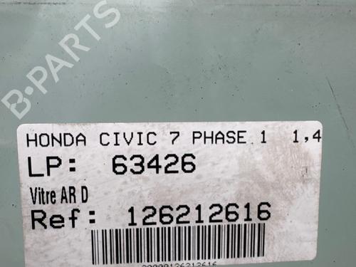 Luna trasera derecha Luna trasera derecha HONDA CIVIC VII Hatchback (EU, EP, EV) [2000-2006] 35973091 35973091