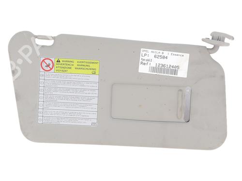 Used Right sun visor Right sun visor OPEL AGILA B (H08) 1.0 (F68) (65 hp) 33729855 33729855