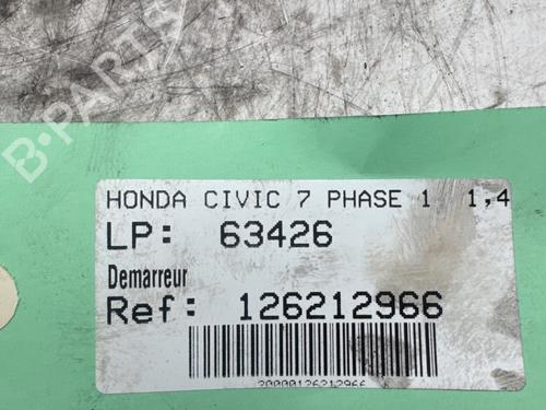 Motor de arranque Motor de arranque HONDA CIVIC VII Hatchback (EU, EP, EV) [2000-2006] 36281993 36281993