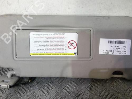 Right sun visor PEUGEOT 407 SW (6E_, 6D_) 2.0 HDi 135 | BP20368300I2 