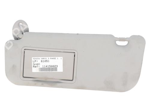 Used Left sun visor TOYOTA YARIS (_P13_) 1.0 (KSP130_, KSP130) (69 hp) 29840576