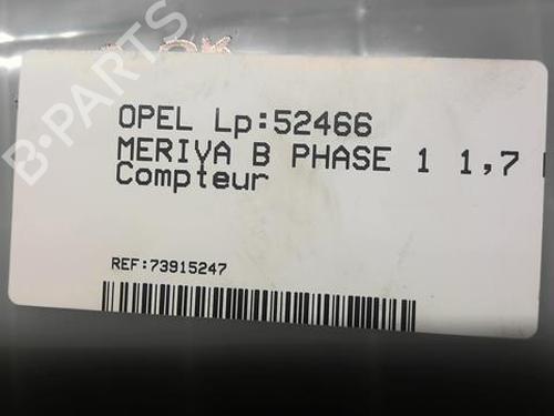 Instrument cluster OPEL MERIVA B MPV (S10) 1.7 CDTI (75) | BP20366393C47 