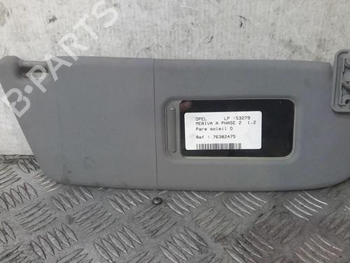 Used Right sun visor Right sun visor OPEL MERIVA A MPV (X03) 1.3 CDTI (E75) (75 hp) 20363456 20363456