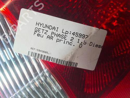 Used Right taillight HYUNDAI GETZ (TB) 1.5 CRDi (88 hp) 22004983