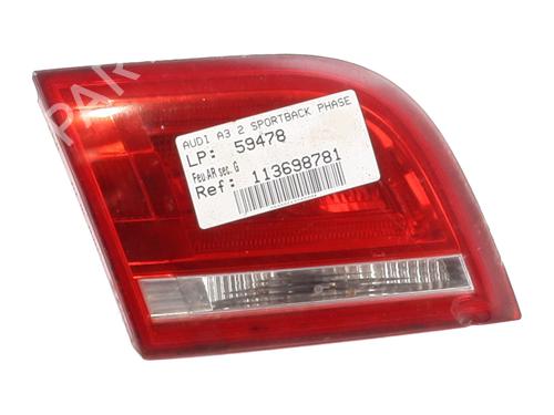 Left tailgate light AUDI A3 Sportback (8PA) 2.0 TDI | BP29704357C79 