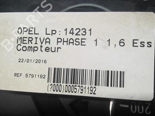 Kombiinstrument OPEL MERIVA A MPV (X03) 1.6 16V (E75) | BP21798335C47