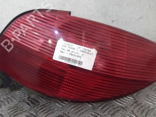 Right taillight PEUGEOT 206 CC (2D) 1.6 16V (2DNFUF, 2DNFUR) | BP20353440C35 