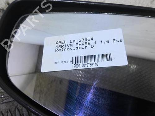 Used Right mirror OPEL MERIVA A MPV (X03) 1.6 16V (E75) (100 hp) 20364767