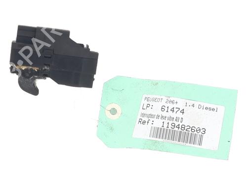 Right front window switch PEUGEOT 206+ (2L_, 2M_) 1.4 HDi eco 70 | BP31818172I26 