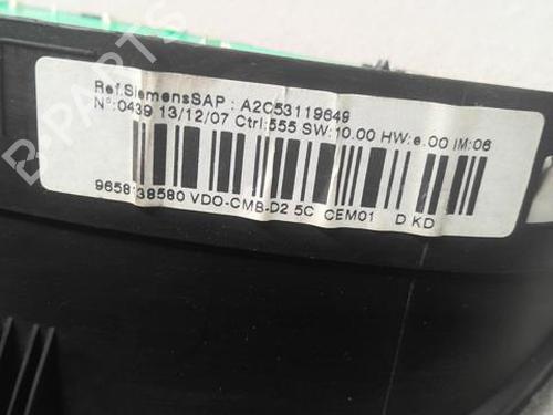 Used Instrument cluster PEUGEOT 407 (6D_) 1.6 HDi 110 (6D9HZC, 6D9HYC) (109 hp) 20366796